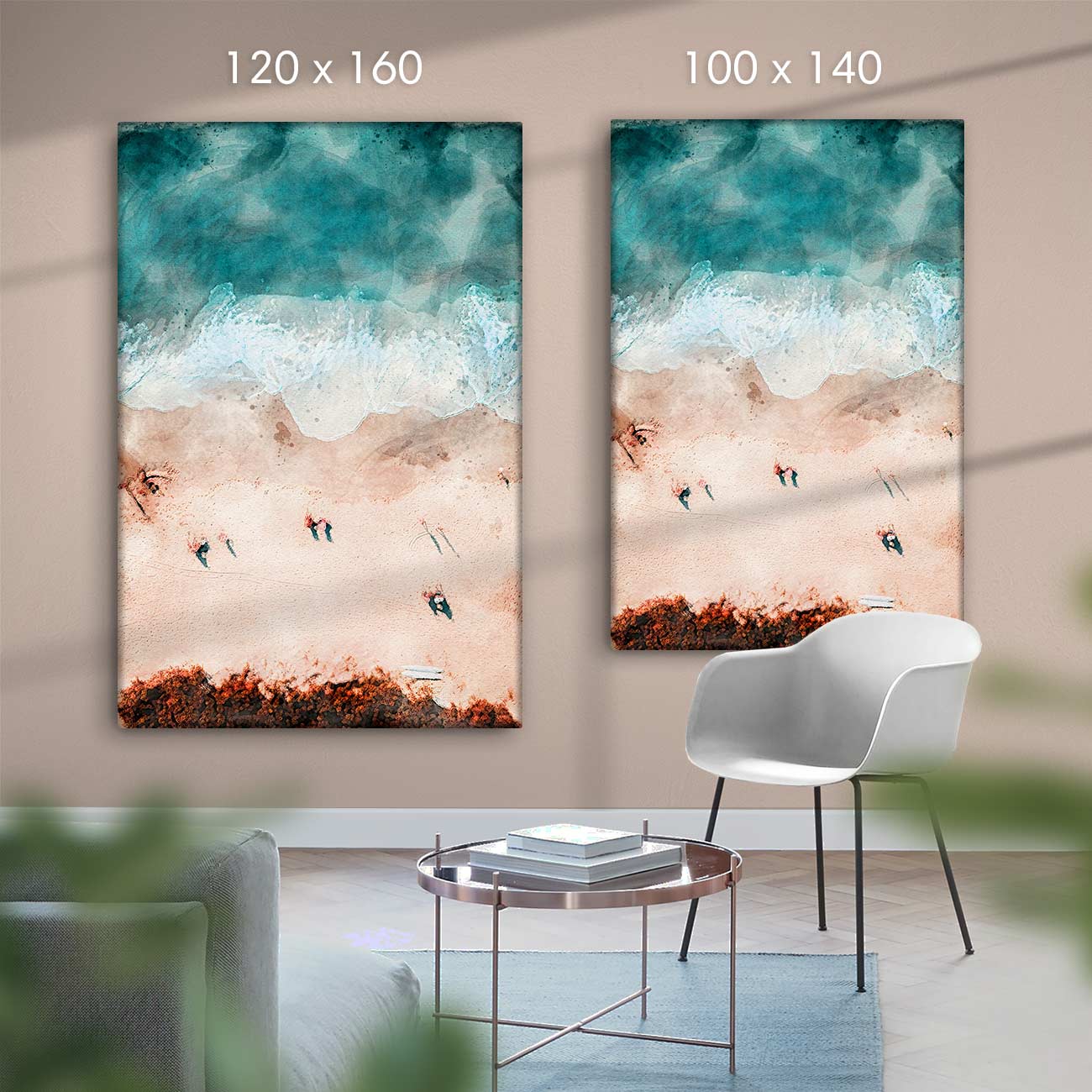 Strand von oben