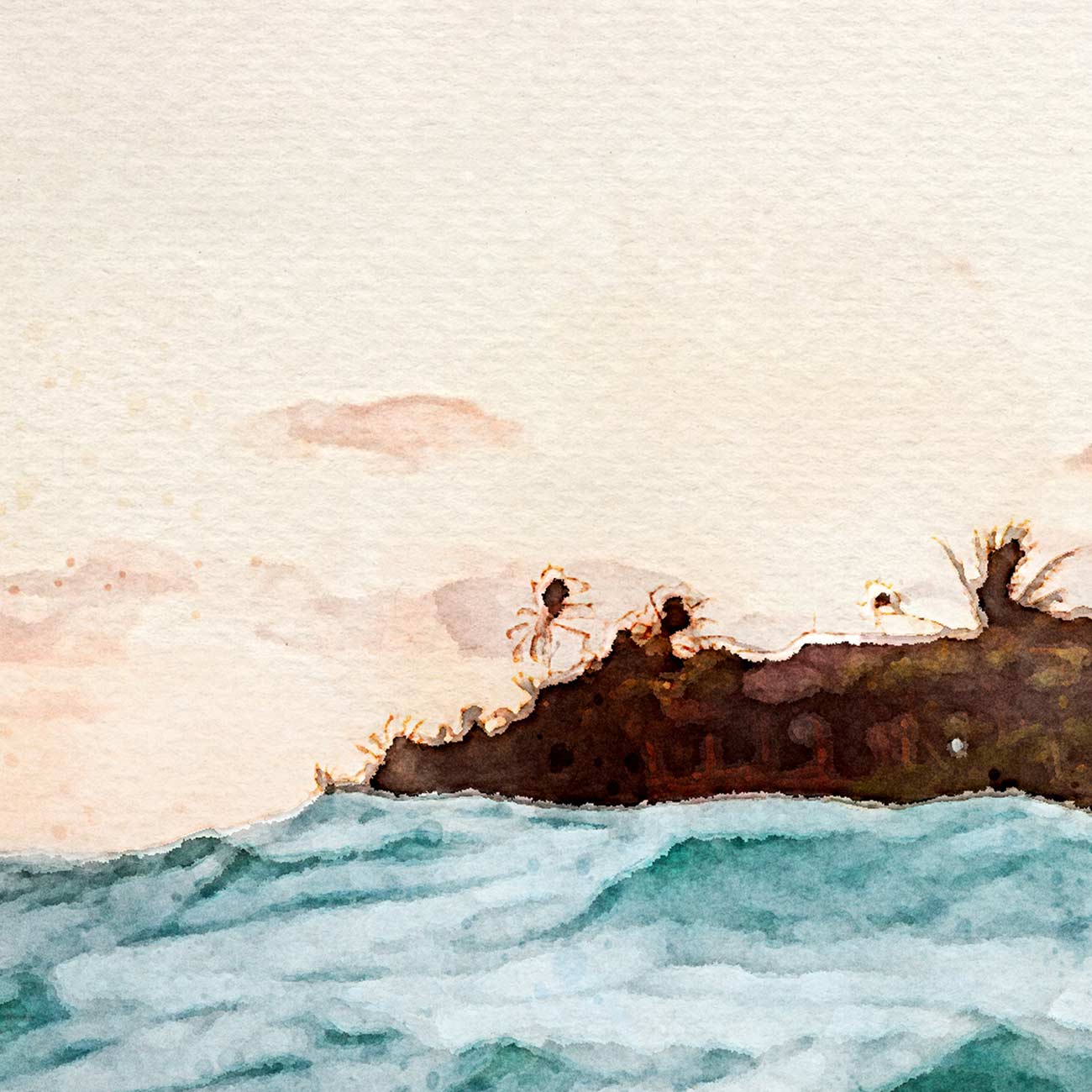 Meer mit Sonnenaufgang